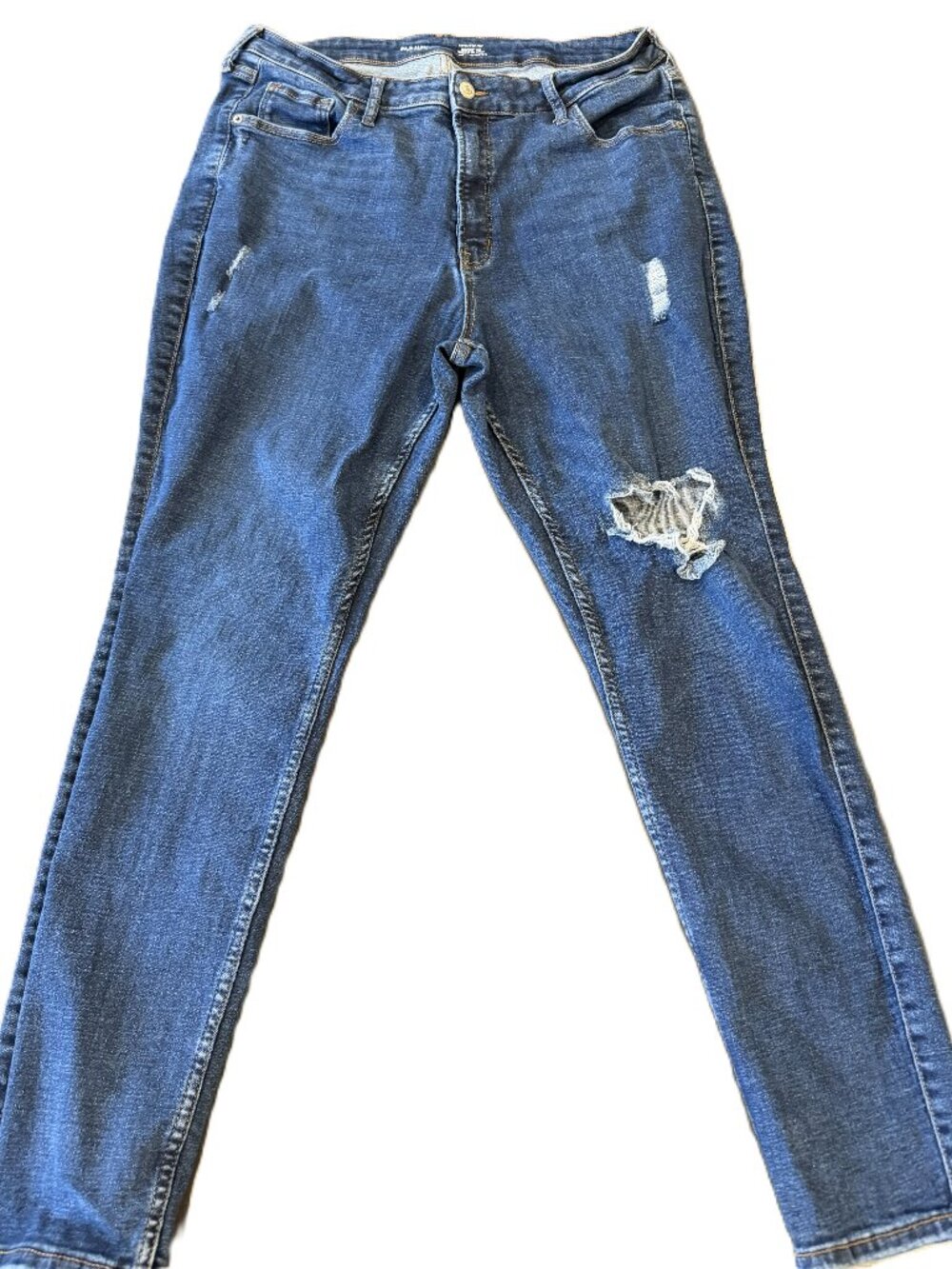 Old Navy Women’s 360 Stretch Extra High Rise Rockstar Super Skinny Jeans 16
